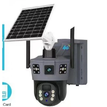 360 Камера ЧЕРНАЯ ВАЙ ФАЙ XPRO P18WIFI Solar PTZ 6MP (44721-_1726)