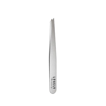 Пинцет для бровей Lovely Brows скосый серебристый (LB-ps)