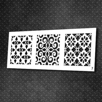 Трафарет DFA Бордюр, для штукатурки і фарби 21х60см, товщина 0,3-1мм (B00024)