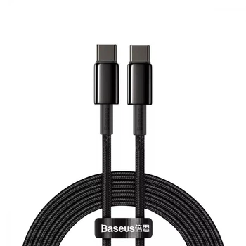 Кабель Baseus Type-C - Type-C 100W 2м Tungsten Gold Black (CATWJ-A01)