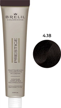 Фарба для волосся Brelil Colorianne Prestige 4/18 Шоколадно-льодовий каштан 100 мл