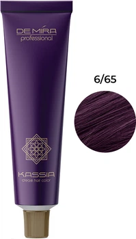 Крем-краска для волос Demira Professional Kassia 6/65 Темно-русый фиолетово-красный 90 мл