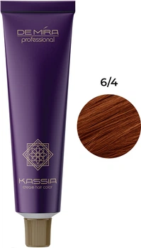 Крем-краска для волос DEMIRA Professional Kassia 6/4, медный светло-каштановый, 90 мл