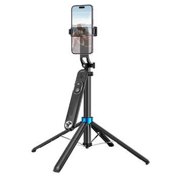 Селфи-монопод HOCO K22 Handy aluminum alloy anti-shake live broadcast holder Black