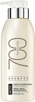 Шампунь BIOTOP 700 Keratin + Kale для восстановления волос, 500 мл