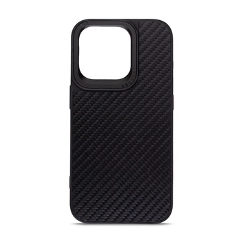 Чохол Harder Carbon Pattern для Apple iPhone 15 Pro Black (ARM76777)