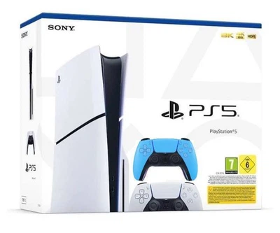 Игровая консоль Sony PlayStation 5 Slim 1Tb + DualSense (Ice Blue)
