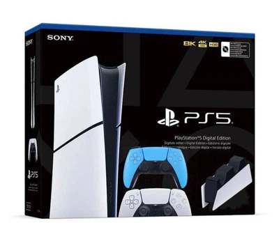 Игровая консоль Sony PlayStation 5 Slim Digital Edition + DualSense (Ice Blue) + Charging Station