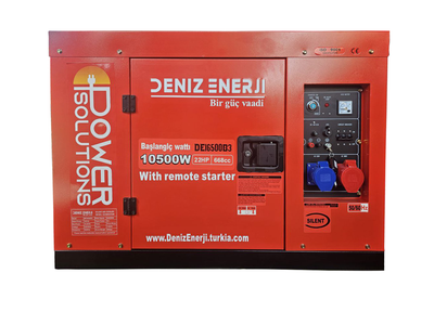 Генератор DENIZ DE16500B3 дизельний 10квт 2/3ф 220/380v