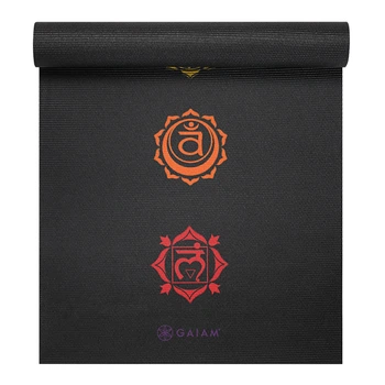 Коврик для йоги GAIAM PREMIUM Yoga Mat 6мм 170х60см - Black Chakra