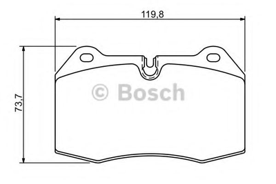 Тормозные колодки дисковые Bosch (0986494282)