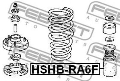 Пильовик амортизатора Febest (HSHBRA6F)