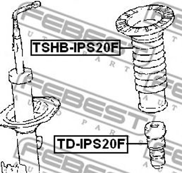 Відбійник амортизатора Febest (TDIPS20F)