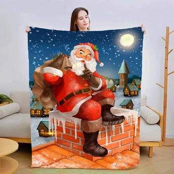 Плед 3D новорічний Санта Клаус №2 3084_A 13839 160х200 см 4630742