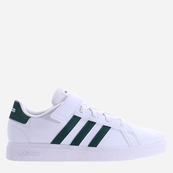 Підліткові кеди для хлопчика adidas Grand Court 2.0 EL IG4842 36.5 Білий/Зелений (4066755818365)