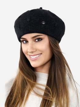 Beret damski Kamea K.23.037.08 54-60 Czarny (5903246782691)