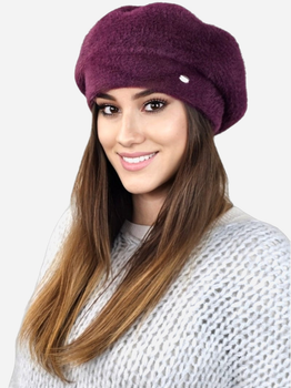 Beret damski Kamea K.22.004.15 54-60 Bordowy (5903246760897)