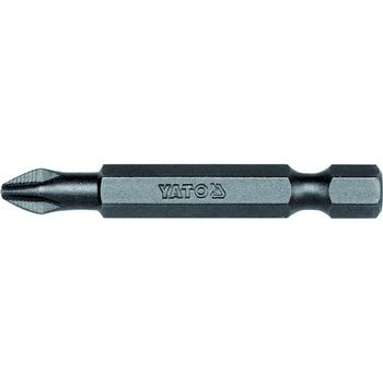 Насадка викруткова YATO : "Philips" PH2*50мм, 1/4,AISI S2, 2 шт.