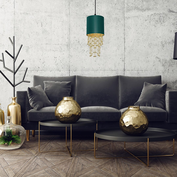 Люстра Milagro MLP-6449 Almeria green/gold 1*E27 60w