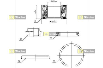 Колісний підшипник STARLINE S LO 03556