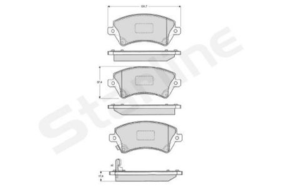 Тормозные колодки дисковые STARLINE S BD S838P