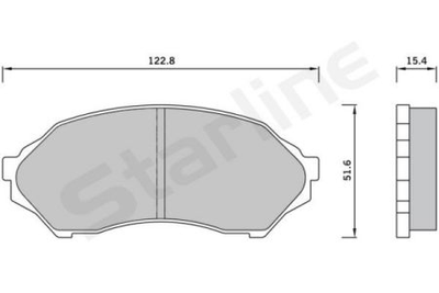 Колодки гальмові дискові STARLINE S BD S421