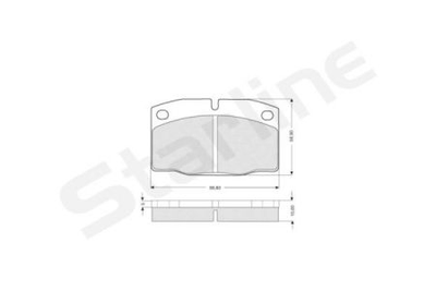 Колодки гальмові дискові STARLINE S BD S021