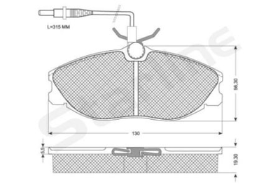 Колодки гальмові дискові STARLINE S BD S065