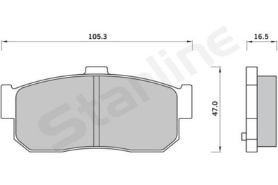 Колодки гальмові дискові STARLINE S BD S415