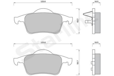 Тормозные колодки дисковые STARLINE S BD S372