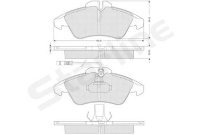 Колодки гальмові дискові STARLINE S BD S054