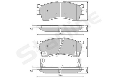 Колодки гальмові дискові STARLINE S BD S401