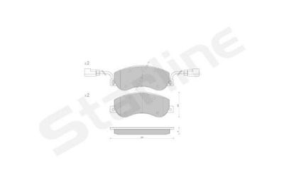 Тормозные колодки дисковые STARLINE S BD S848P