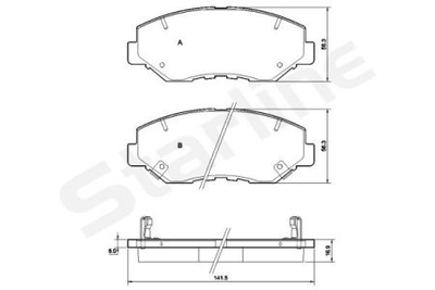 Колодки гальмові дискові STARLINE S BD S356