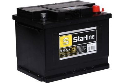 Аккумулятор STARLINE, R"+" 56Ah, En480 (246 x 175 x 190) правый "+",B13 производство ЧЕХИЯ STARLINE S BA SL 55P