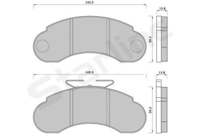 Колодки гальмові дискові STARLINE S BD S390