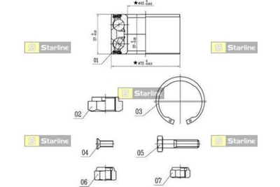 Подшипник колёсный STARLINE S LO 01491