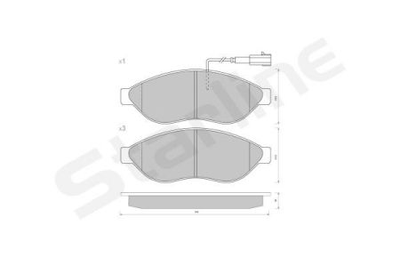 Колодки гальмові дискові STARLINE S BD S847P