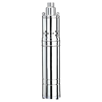 Насос шнековий WETRON 778232 0.5кВт H 107(34)м Q 40(30)л/хв 96мм 10м кабеля нержавіюча сталь однофазний