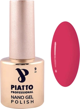 Гель-лак Piatto Professional Nano Gel Polish №134, 9 мл (малиновий)