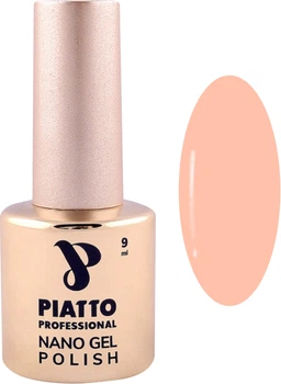 Гель-лак для ногтей Piatto Professional Nano Gel Polish №175, персиковый, 9 мл