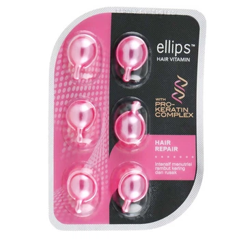 Вітаміни для волосся Ellips Hair Vitamin Hair Repair з Pro-Keratin Complex, 6 капсул по 1 мл