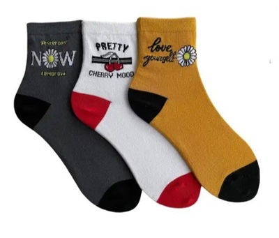 Набор носков 6 пар с надписями ORGANIC cotton бесшовные JILL ANTONY 35-37 арт. 31027