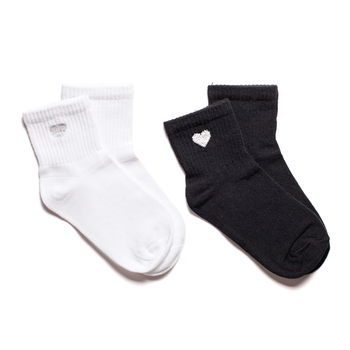 Набор носков 2 пары с принтом сердце. Бесшовные ORGANIC cotton JILL ANTONY 35-37 арт. 31008