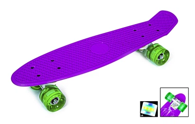 Пенні борд дитячий Penny Bord фіолетовий сяючи колеса SD-945855758
