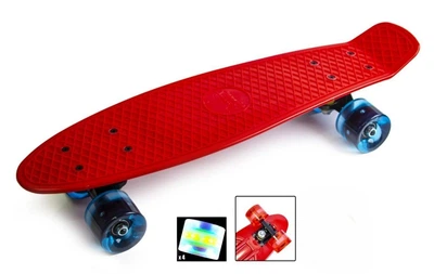 Пенні борд дитячий Penny Bord червоний сяючи колеса SD-1905288341-1