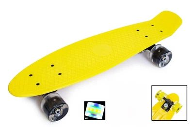 Пенні борд дитячий Penny Bord жовтий сяючи колеса SD-945855759-1