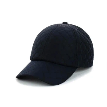 Стёганая кепка на флисе (Крупный стежок) One-size 56-57 см Темно-синий