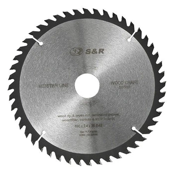 Диск пильный S&R Meister Wood Craft 190x30x2,4 мм, 48 зубьев (238048190)