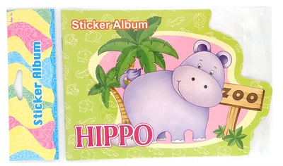 Набор альбомов для наклеек STICKERS Веселые животные 4 дизайна 21х14.7 см 4 шт (SJSA027ABCD_4)